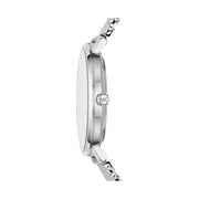 Michael Kors Pyper Quartz White Dial Silver Mesh Strap Watch for Women - MK4338