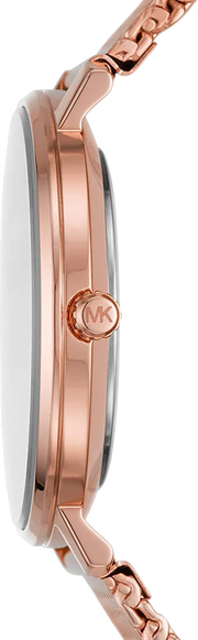 Michael Kors Pyper Analog Black Dial Rose Gold Mesh Strap Watch For Women - MK4566