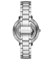 Michael Kors Pyper Three Hand Pink Dial Silver Steel Strap Watch For Women - MK4631