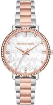 Michael Kors Pyper Quartz White Dial Two Tone Steel Strap Watch For Women - MK4667