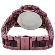 Michael Kors Ritz Chronograph Purple Dial Purple Steel Strap Watch For Women - MK6720
