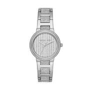Michael Kors Gabbi Quartz Crystals Silver Dial Silver Steel Strap Watch For Women - MK3984