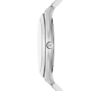 Michael Kors Slim Runway Analog Blue Dial Silver Steel Strap Watch for Men - MK1060