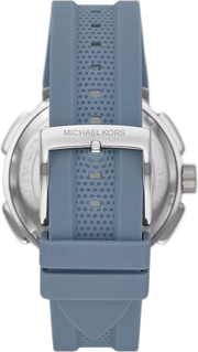 Michael Kors Sidney Chambray Multifunction Blue Dial Blue Silicone Strap Watch For Women - MK7220