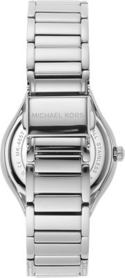 Michael Kors Sylvia Mother of Pearl Dial Silver Steel Strap Watch For Women - MK4657