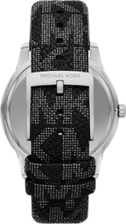 Michael Kors Tibby Chronograph Black Dial Black Leather Strap Watch For Women - MK2976