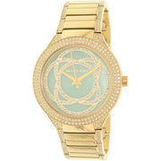 Michael Kors Kerry Mother of Pearl Dial Gold Steel Strap Watch for Women - MK3481