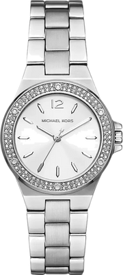 Michael Kors Lennox Three Hand Silver Dial Silver Steel Strap Watch For Women - MK7280