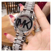 Michael Kors Bradshaw Silver Dial Silver Stainless Steel Strap Watch for Women - MK6486