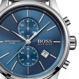 Hugo Boss Jet Chronograph Blue Dial Silver Mesh Bracelet Watch for Men - 1513441