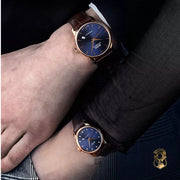 Mido Baroncelli Automatic Midnight Blue Dial Brown Leather Strap Watch For Women - M7600.3.65.8