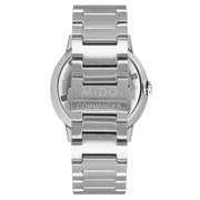 Mido Commander Automatic Gradient Blue Dial Silver Steel Strap Watch For Men - M021.407.11.411.01
