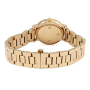 Marc Jacobs Roxy White Dial Rose Gold Steel Strap Watch for Women - MJ3527