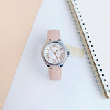 Michael Kors Camille Three-Hand Crystals White Dial Pink Leather Strap Watch for Women - MK2963