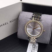 Michael Kors Darci Silver Dial Two Tone Steel Strap Watch for Women - MK3215