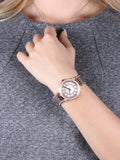 Michael Kors Kerry Mother of Pearl Dial Rose Gold Steel Strap Watch for Women - MK3313