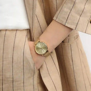 Michael Kors Pyper Quartz Gold Dial Gold Mesh Strap Watch For Women - MK4339