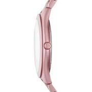 Michael Kors Slim Runway Pink Dial Pink Steel Strap Watch For Women - MK4456