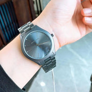 Michael Kors Slim Runway Quartz Grey Dial Grey Steel Strap Watch For Women - MK4506
