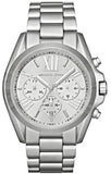 Michael Kors Bradshaw Chronograph Silver Dial Silver Steel Strap Watch for Men - MK5535