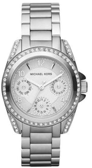 Michael Kors Blair Silver Dial SIlver Steel Strap Watch for Women - MK5612