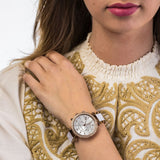 Michael Kors Parker White Dial Two Tone Steel Strap Watch for Women - MK5774