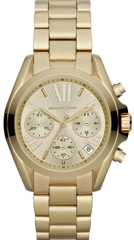 Michael Kors Bradshaw Gold Dial Gold Steel Strap Watch for Women - MK5798
