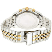 Michael Kors Lexington Chronograph Silver Dial Two Tone Steel Strap Watch for Women - MK5955