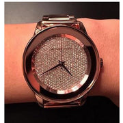 Michael Kors Kinley Brown Dial Brown Steel Strap Watch for Women - MK6245
