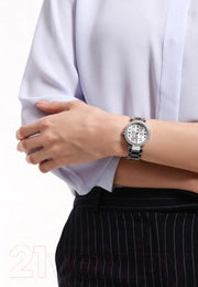 Michael Kors Parker Silver Dial Silver Stainless Steel Strap Watch for Women - MK6483