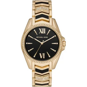 Michael Kors Whitney Quartz Black Dial Two Tone Steel Strap  Watch For Women - MK6743