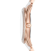 Michael Kors Janelle Multifunction Silver Dial Two Tone Steel Strap Watch For Women - MK7131