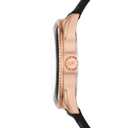Michael Kors Jessa Quartz Black Dial Black Silicone Strap Watch For Women - MK7266