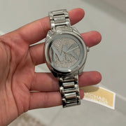 Michael Kors Janelle Quartz Silver Dial Silver Steel Strap Watch For Women - MK7311