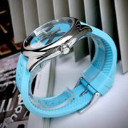 Michael Kors Janelle Quartz Blue Dial Blue Rubber Strap Watch For Women - MK7350