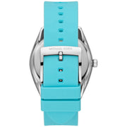 Michael Kors Janelle Quartz Blue Dial Blue Rubber Strap Watch For Women - MK7350