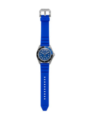 Michael Kors Maritime Three-Hand Analog Blue Dial Blue Silicone Strap Watch for Men - MK9156