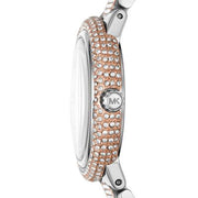 Michael Kors Taryn Quartz White Dial Two Tone Steel Strap Watch For Women - MK4461