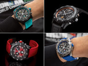 Breitling Endurance Pro Ironman World Championship Grey Dial Blue Rubber Strap Watch for Men - E823103A1M1S1