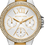 Michael Kors Camille Multifunction Silver Dial Two Tone Steel Strap Watch For Women - MK6982