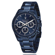 Maserati Blue Edition Collection Blue Dial Blue Steel Strap Watch For Men - R8853100025
