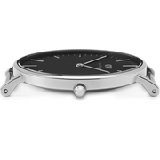 Daniel Wellington Classic Durham Black Dial Brown Leather Strap Watch For Women - DW00100142