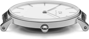 Daniel Wellington Classic York White Dial Black Leather Strap Watch For Men - DW00100025