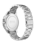 Hugo Boss Premiere Chronorgaph Rose Gold Dial Silver Steel Strap Watch for Women - 1502444
