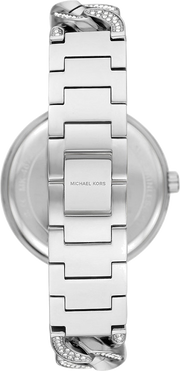 Michael Kors Catelyn Quartz Crystals Silver Dial Silver Steel Strap Watch For Women - MK4675