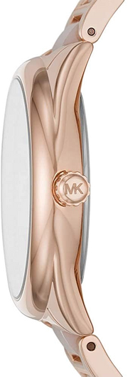 Michael Kors Janelle Three Hand Rose Gold Dial Two Tone Steel Strap Watch For Women - MK7135