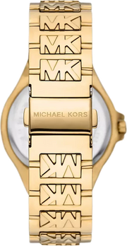 Michael Kors Lennox Three-Hand Gold Dial Gold Steel Strap Watch For Women - MK7339