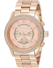 Michael Kors Dylan Rose Gold Dial Rose Gold Steel Strap Watch for Women - MK5576
