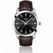 Tissot Gentlemen Black Dial Brown Leather Strap Watch for Men - T127.410.16.051.01