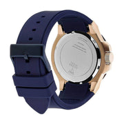 Guess Rigor Blue Dial Blue Silicone Strap Watch For Men - W0247G3